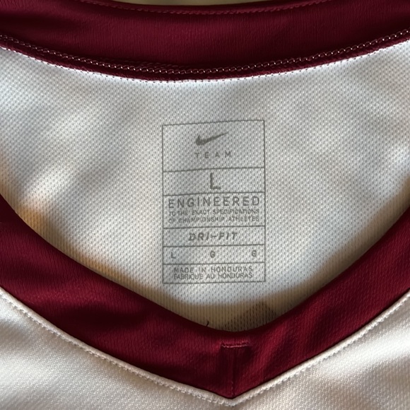 NIKE WATSON CLASSIC JERSEY DRI - FIT / NUMBER 8 / SIZE LARGE / RED AND WHITE - Picture 3 of 3